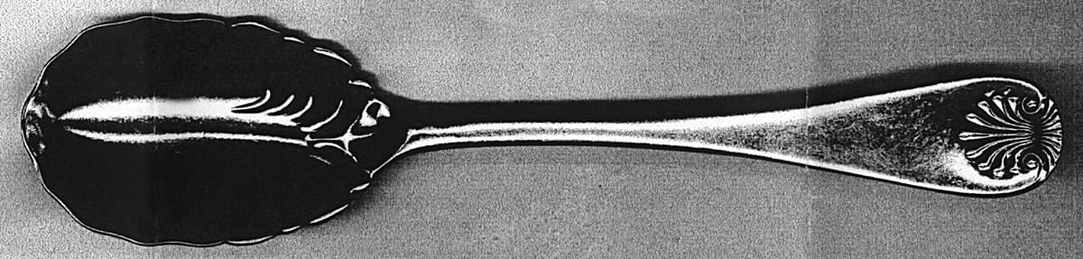 Shell (Silverplate) Sugar Shell Spoon by Lunt Silver-1