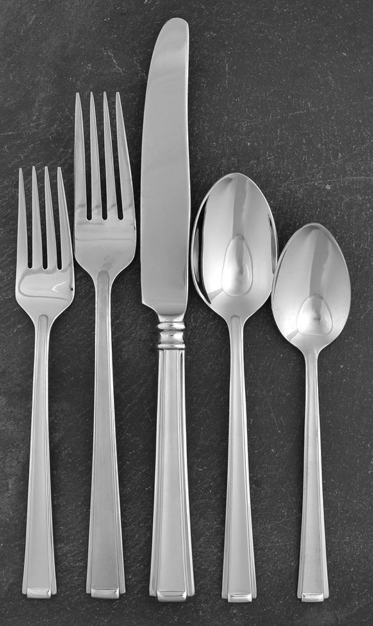 Imperial Frosted (Stainless) 5 Piece Place Setting by Lenox-1