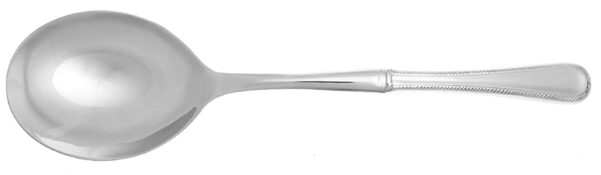 Swedish Lodge (Stainless) Casserole Spoon with Smooth Stainless Bowl HC by Lenox-1