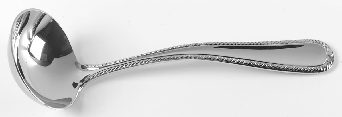 Swedish Lodge (Stainless) Solid Gravy Ladle by Lenox-1