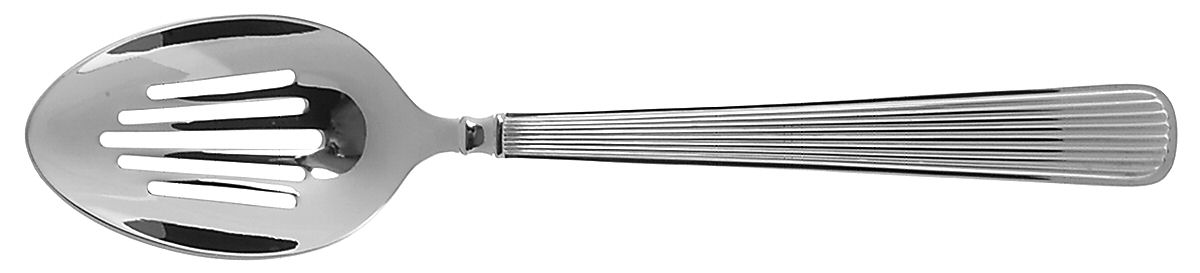 Aston (Stainless) Pierced Solid Serving Spoon by Ralph Lauren Flatware-1