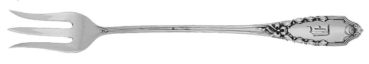 John Hancock (Sterling, 1911) Cocktail/Seafood Fork by Lunt Silver-1