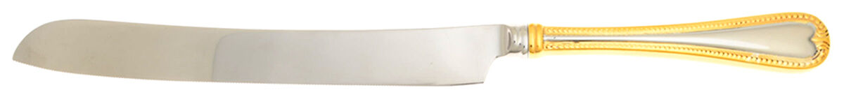 Vintage Jewel Gold (Stainless, Gold Accent) Wedding Cake Knife with Stainless Blade HC by Lenox-1