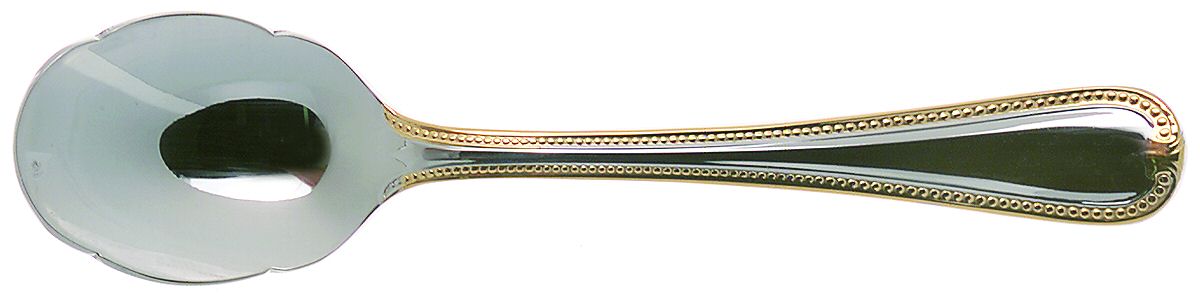 Vintage Jewel Gold (Stainless, Gold Accent) Sugar Shell Spoon by Lenox-1