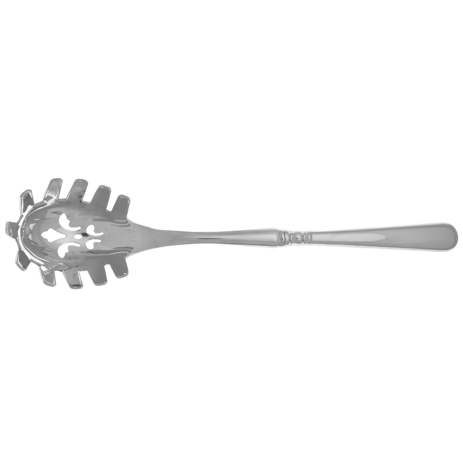 Pearl Platinum-Satin Accent (Stainless) Pasta Server with Stainless Bowl HC by Lenox-1