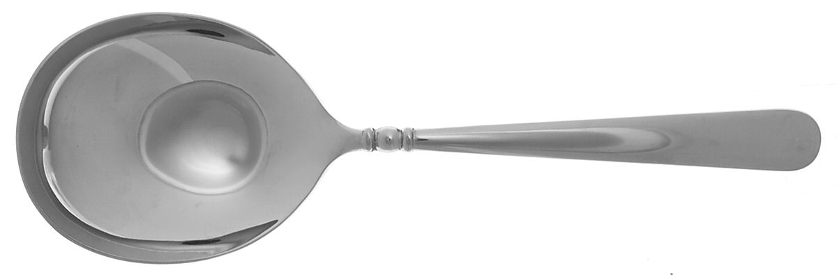 Pearl Platinum-Satin Accent (Stainless) Solid Smooth Casserole Spoon by Lenox-1