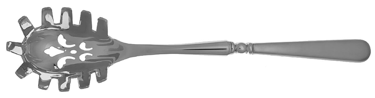 Pearl Platinum Frosted-Satin (Stainless) Pasta Server with Stainless Bowl HC by Lenox-1