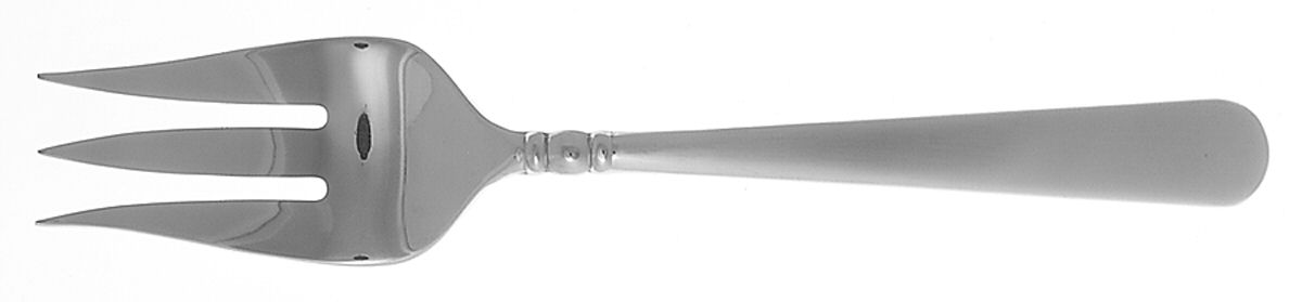 Pearl Platinum Frosted-Satin (Stainless) Medium Solid Cold Meat Serving Fork by Lenox-1