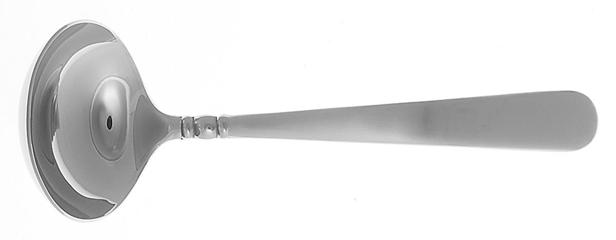 Pearl Platinum Frosted-Satin (Stainless) Solid Gravy Ladle by Lenox-1