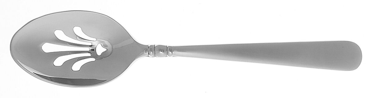 Pearl Platinum Frosted-Satin (Stainless) Pierced Tablespoon (Serving Spoon) by Lenox-1