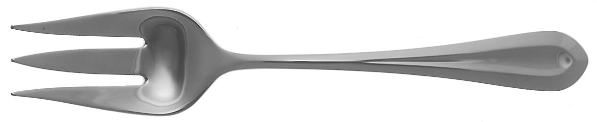 Celeste (Stainless) Medium Solid Cold Meat Serving Fork by Lenox-1