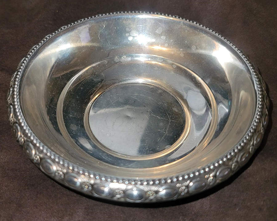 15A (Sterling, Hollowware) Sterling Bon Bon Bowl by La Pierre Silver-1