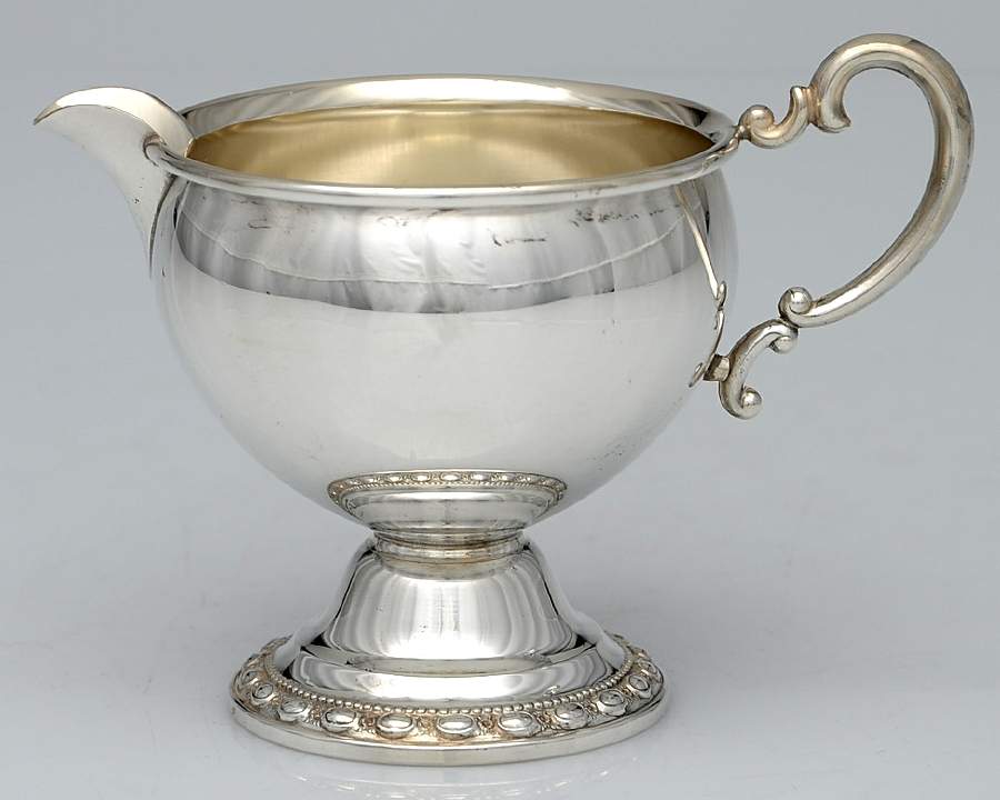 15A (Sterling, Hollowware) Weighted Creamer by La Pierre Silver-1
