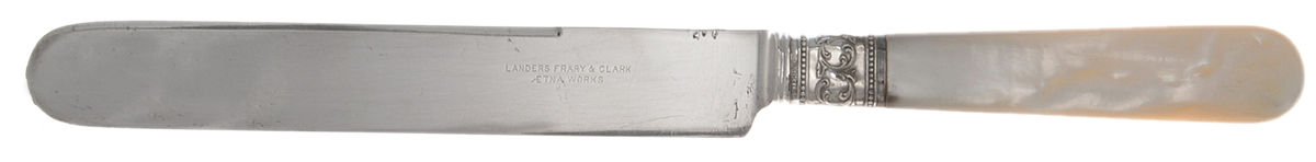 Pearl Handle 4 (Sterling) Old French Hollow Knife by Landers, Frary & Clark-1