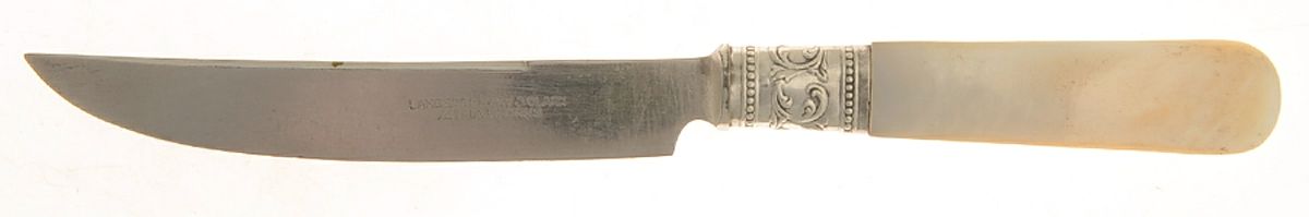 Pearl Handle 4 (Sterling) Pearl Handle Individual Fruit Knife by Landers, Frary & Clark-1
