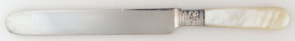 Pearl Handle 4 (Sterling) Old French Hollow Knife by Landers, Frary & Clark-1