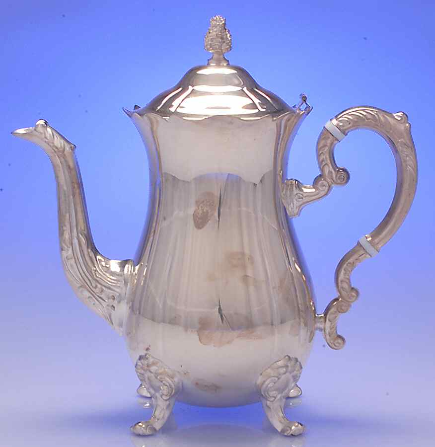 5017 (Silverplate, Hollowware) Silverplate Coffee Pot by Leonard Silver Mfg Co-1