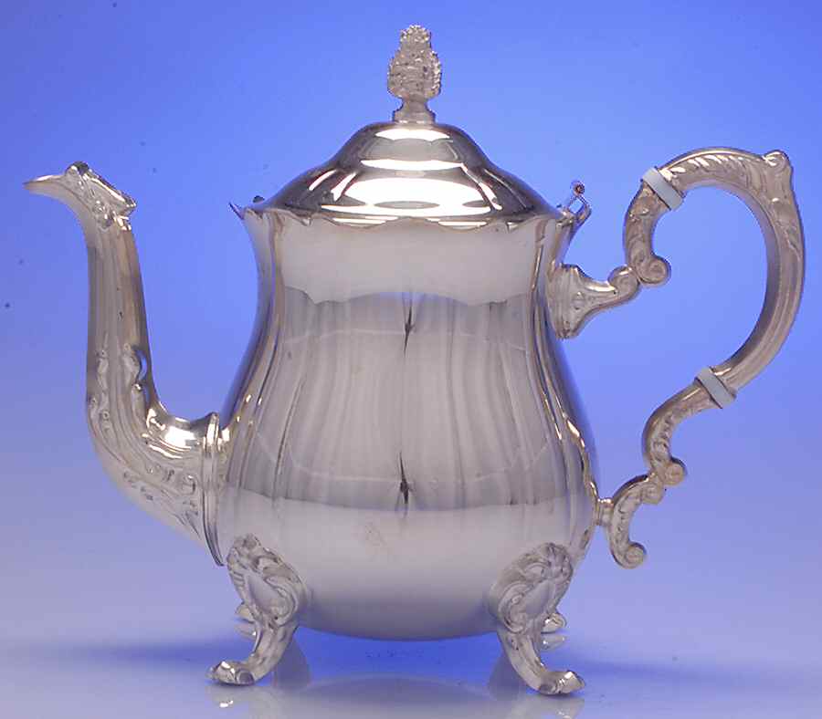 5017 (Silverplate, Hollowware) Teapot by Leonard Silver Mfg Co-1