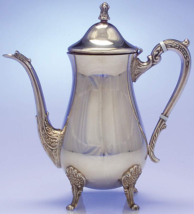 LEO8 (Silverplate, Hollowware) Silverplate Teapot by Leonard Silver Mfg Co-1