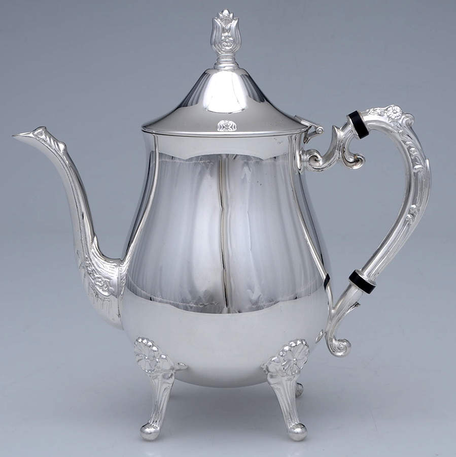 LEO8 (Silverplate, Hollowware) Teapot by Leonard Silver Mfg Co-1