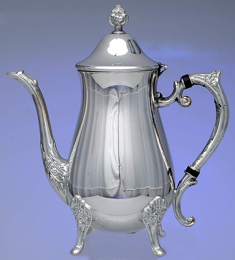 LEO9 (SILVERPLATE, HOLLOWWARE) Silverplate Coffee Pot by Leonard Silver Mfg Co-1
