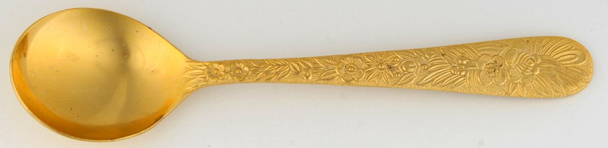 LCU46GO (GOLD ELECTROPLATE) Sugar Spoon by Lifetime-1