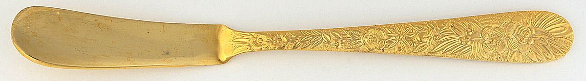 LCU46GO (GOLD ELECTROPLATE) Flat Handle Master Butter Knife by Lifetime-1