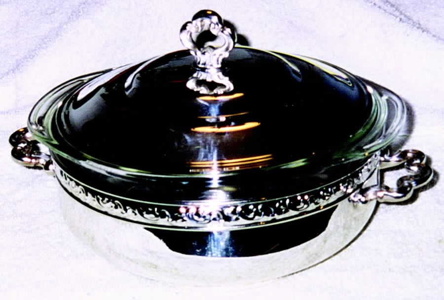 LEO10 (Silverplate, Hollowware) Silverplate Chafing Dish by Leonard Silver Mfg Co-1
