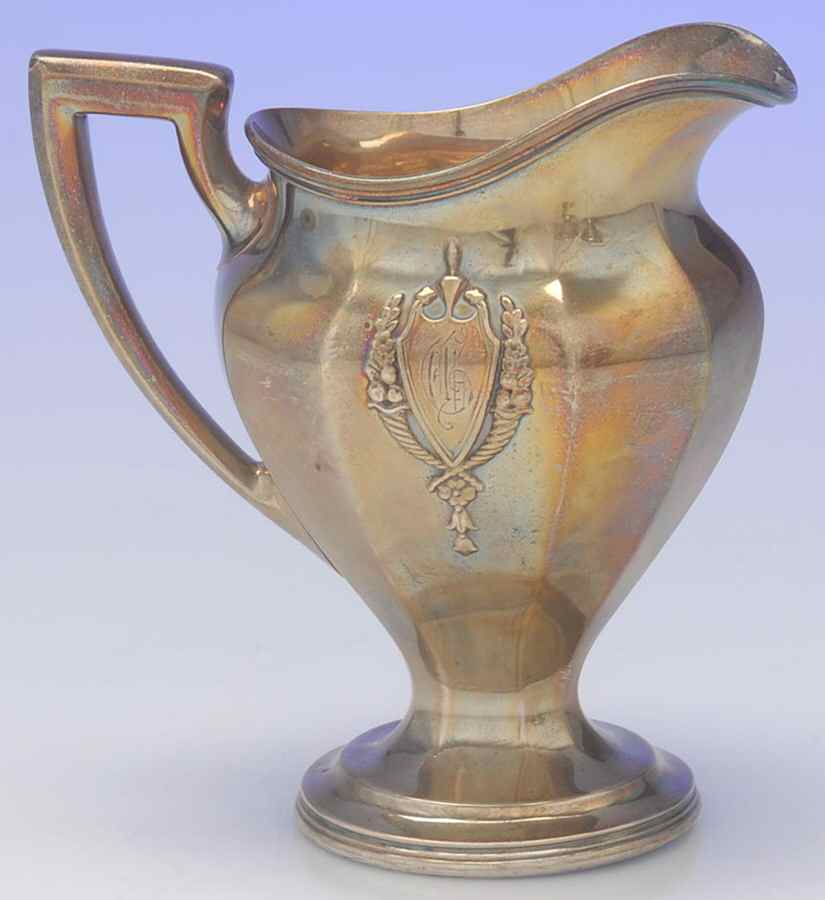 Mount Vernon (Sterling, Hollowware) Creamer by Lunt Silver-1