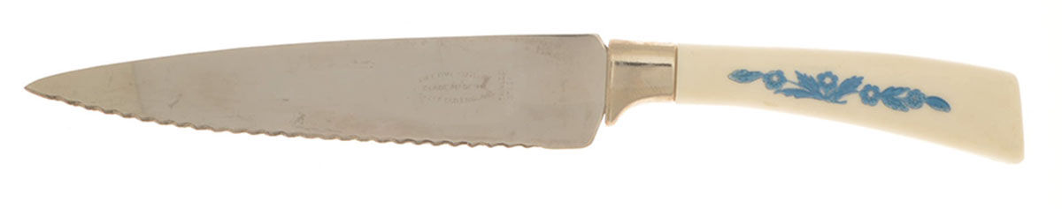 Cornflower Blue Knife-Steak/Individual by Corning Corelle-1
