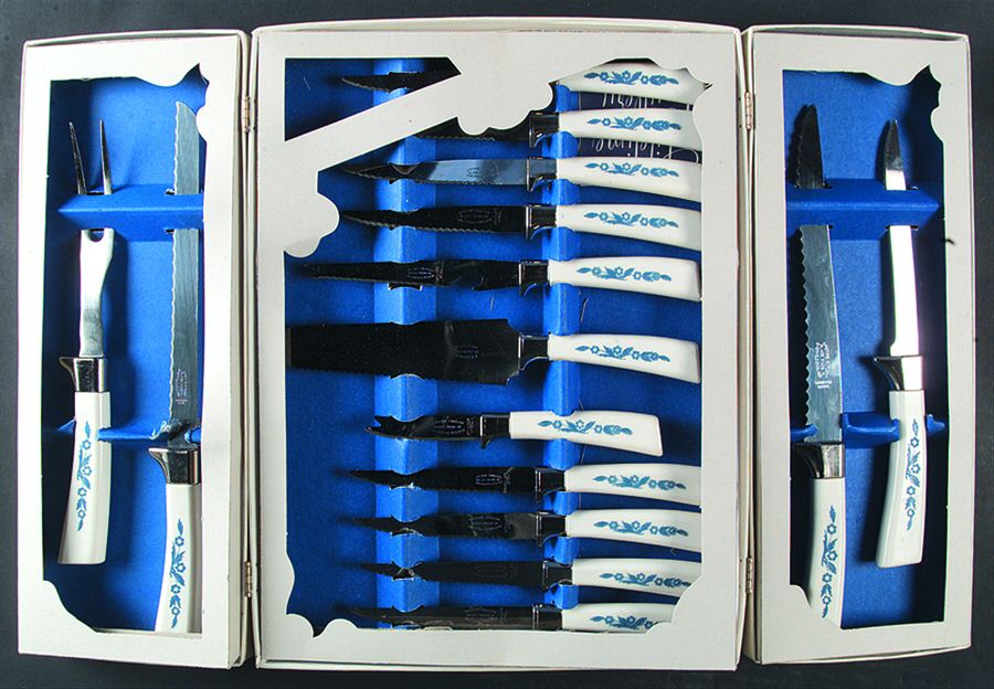 Cornflower Blue 19 Piece Boxed Cutlery Set by Corning Corelle-1
