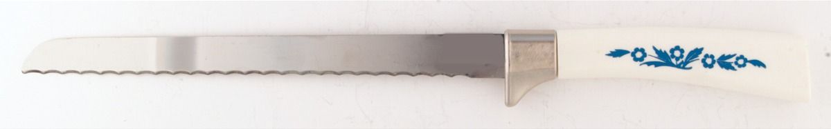 Cornflower Blue Bread Knife & Stainless Blade by Corning Corelle-1