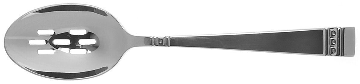 Murray Hill (Stainless) Pierced Tablespoon (Serving Spoon) by Lenox-1