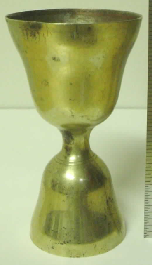 Silverplate Hollowware Double Jigger No Handle by Leonard Silver Mfg Co-1