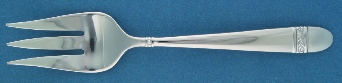 Innocence (Stainless) Medium Solid Cold Meat Serving Fork by Lenox-1