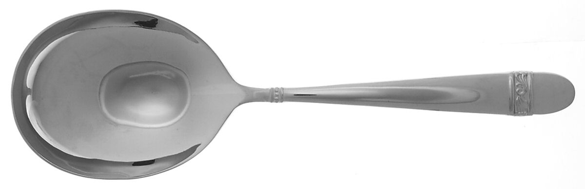 Innocence (Stainless) Solid Smooth Casserole Spoon by Lenox-1