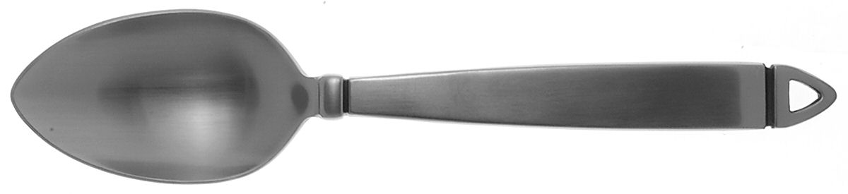 Notch (Stainless) Solid Serving Spoon by Lunt Silver-1