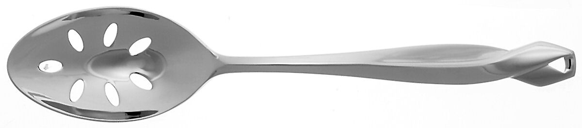 Spring Hill (Stainless) Pierced Tablespoon (Serving Spoon) by Lenox-1