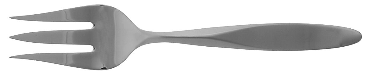 Verge (Stainless) Medium Solid Cold Meat Serving Fork by Lenox-1
