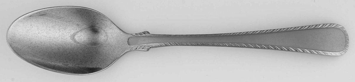 Williamsburg Feather Edge Frosted (Stainless) Place/Oval Soup Spoon by Lenox-1