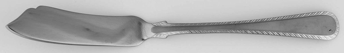 Williamsburg Feather Edge Frosted (Stainless) Flat Handle Master Butter Knife by Lenox-1