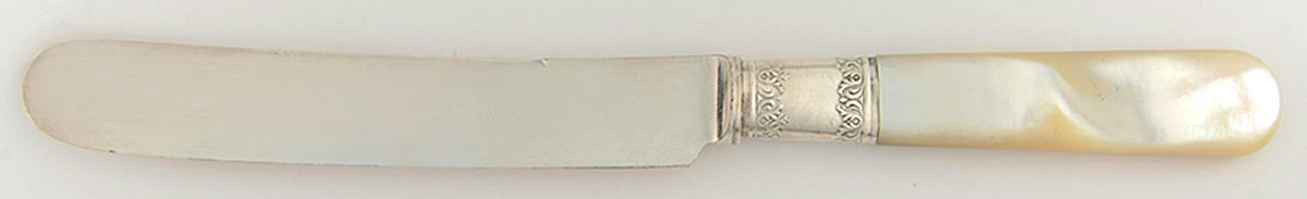 Pearl Handle Flatware 11 (Sterling) Pearl Handle Individual Dessert Knife by Landers, Frary & Clark-1