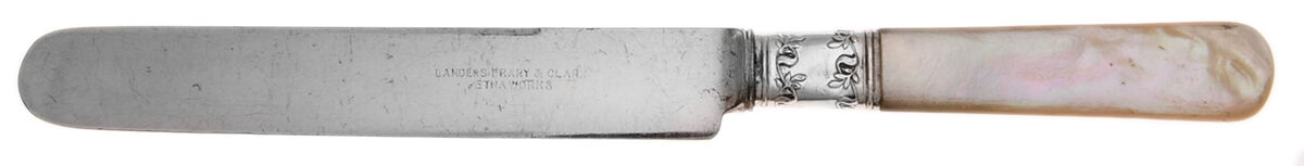 Pearl Handle Flatware 11 (Sterling) Pearl Handle Individual Dessert Knife by Landers, Frary & Clark-1