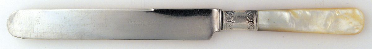 Pearl Handle Flatware 11 (Sterling) Blunt Hollow Knife by Landers, Frary & Clark-1