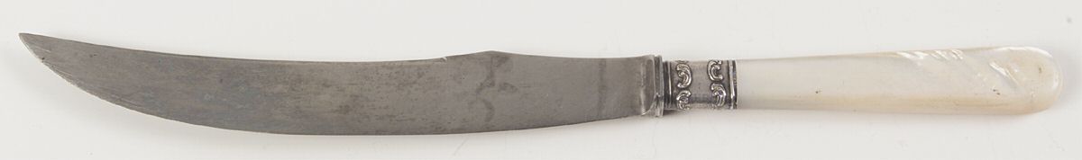Pearl Handle Flatware 12 (Sterling) Large Stainless Blade Roast Carving Knife by Landers, Frary & Clark-1