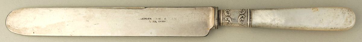 Pearl Handle Flatware 12 (Sterling) Pearl Handle Breakfast Knife by Landers, Frary & Clark-1