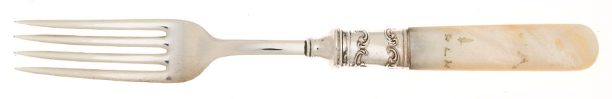 Pearl Handle Flatware 13 (Sterling) Pearl Handle Individual Salad Fork by Landers, Frary & Clark-1