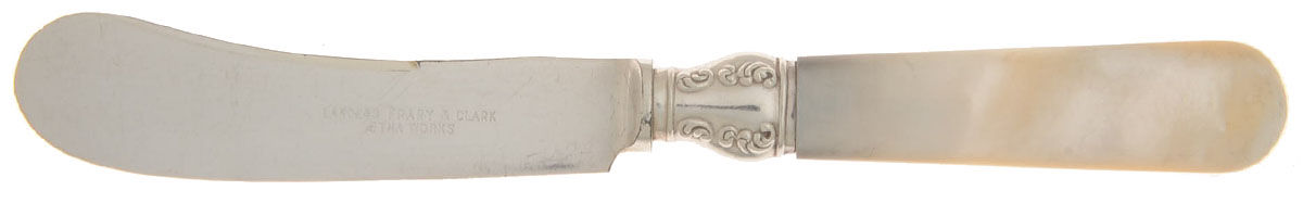 Pearl Handle Flatware 14 (Sterling) Pearl Handle Butter Spread/Paddle by Landers, Frary & Clark-1