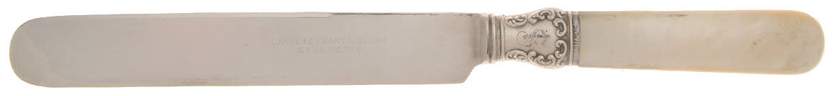 Pearl Handle Flatware 14 (Sterling) Pearl Handle Breakfast Knife by Landers, Frary & Clark-1