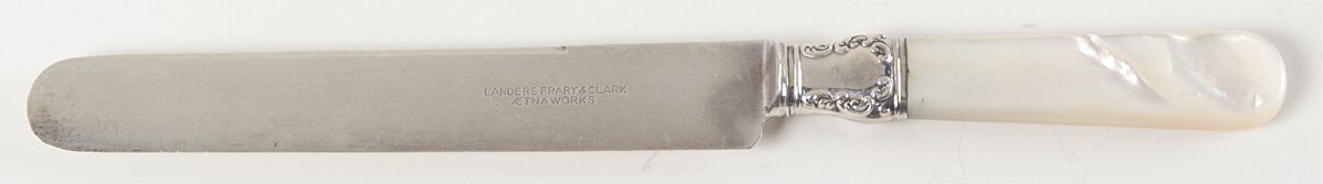 Pearl Handle Flatware 14 (Sterling) Old French Hollow Knife by Landers, Frary & Clark-1